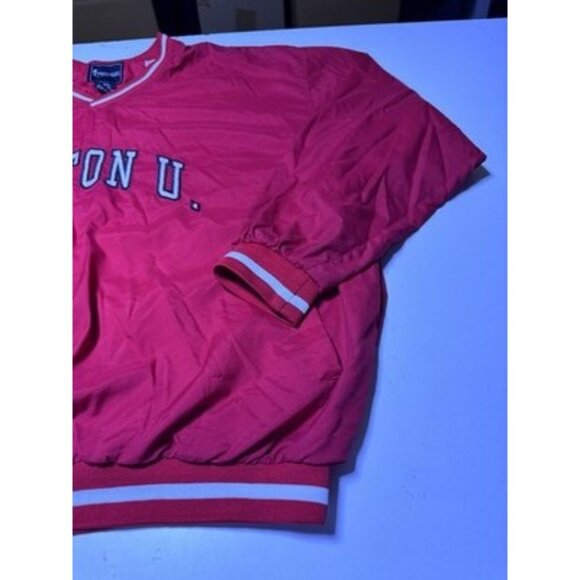 Vintage Boston University Terriers Red Pullover  Windbreaker Jacket XXL - Picture 4 of 10